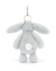 Bashful silver bunny bag charm