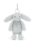 Bashful silver bunny bag charm