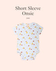Classic blue trains pooh gift set onsie