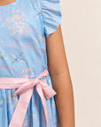 Blair Dress - Blue Cranes