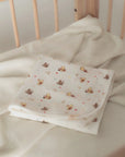 Jersey Blanket - White Harvest Pooh folded