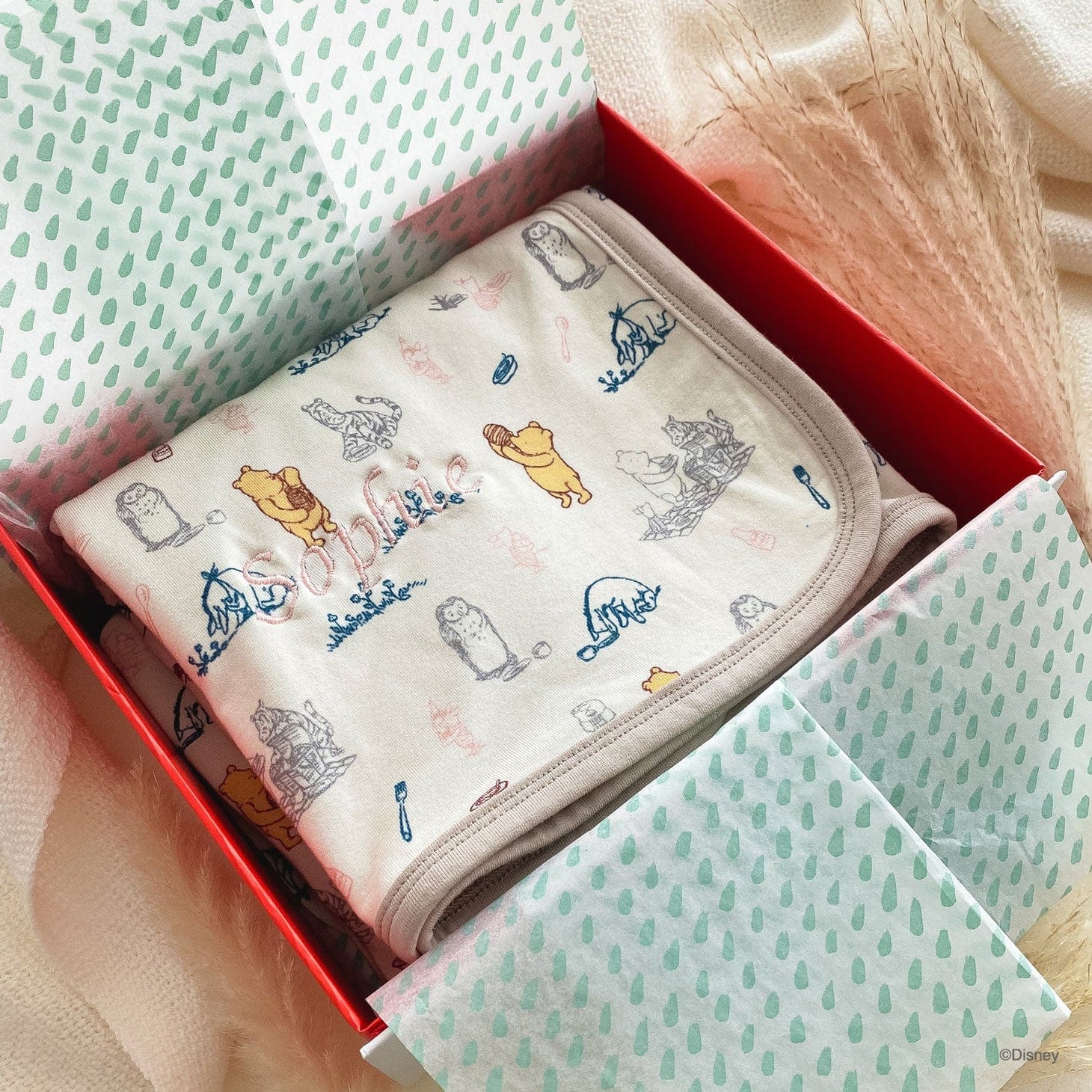 Winnie the Pooh baby blanket in gift box