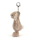 Beige bunny petal bag charm