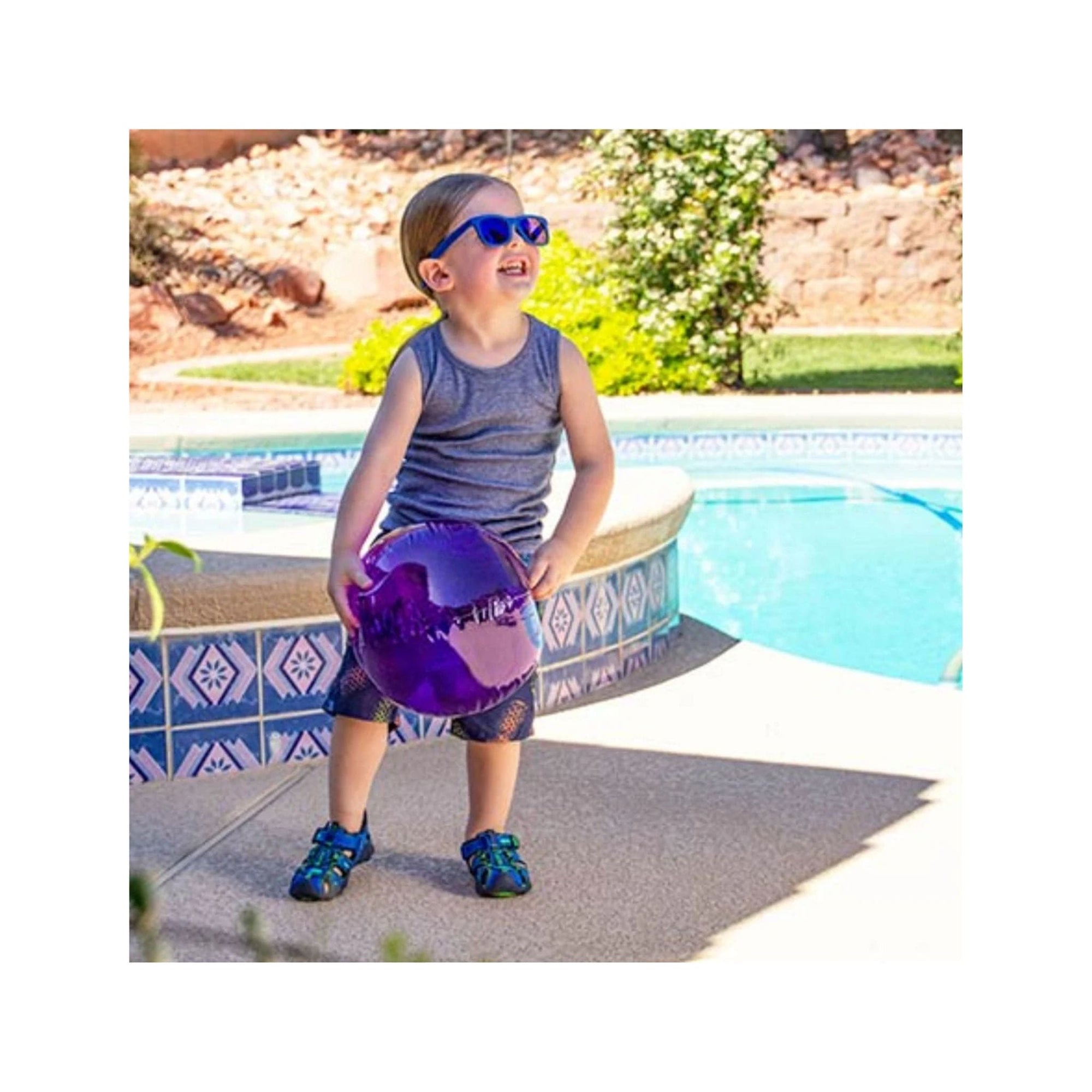 Pediped Flex Canyon Blue Lime Adventure Sandals