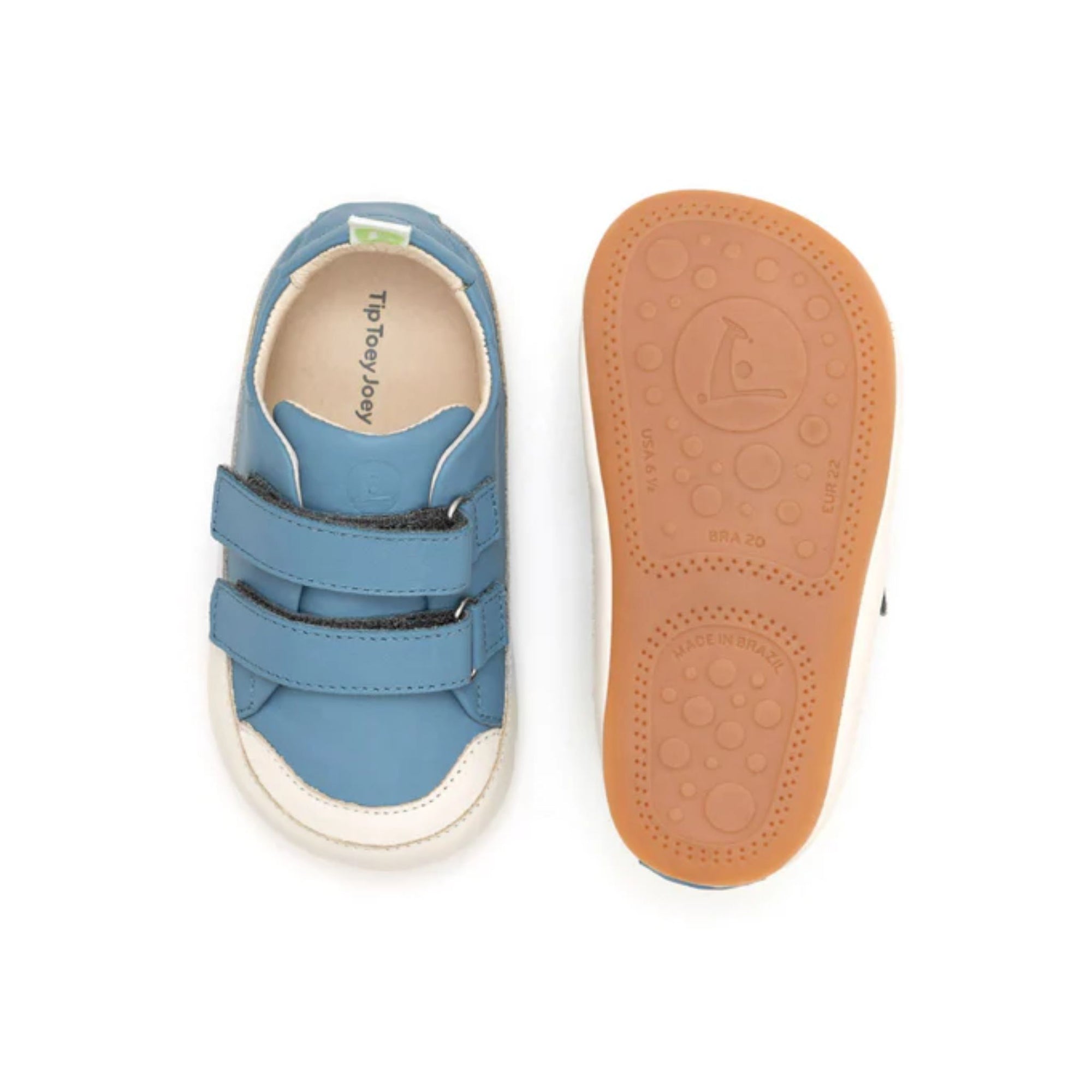 Tip Toey Joey Bossy Sneakers - Denim / White (Baby)
