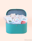 Deluxe baby gift set with baby clothes and items