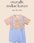Overalls Zodiac Leaves Bundle Kit - 6M, 9M, 12M