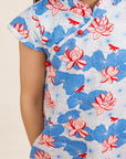 Cheongsam - Blue Lotus