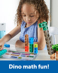 MathLink® Cubes Kindergarten Math Activity Set: Dino Time