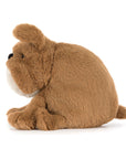 Derrick the brown plush dog toy