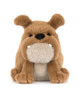 Derrick Dog Plush Toy - Brown Bulldog