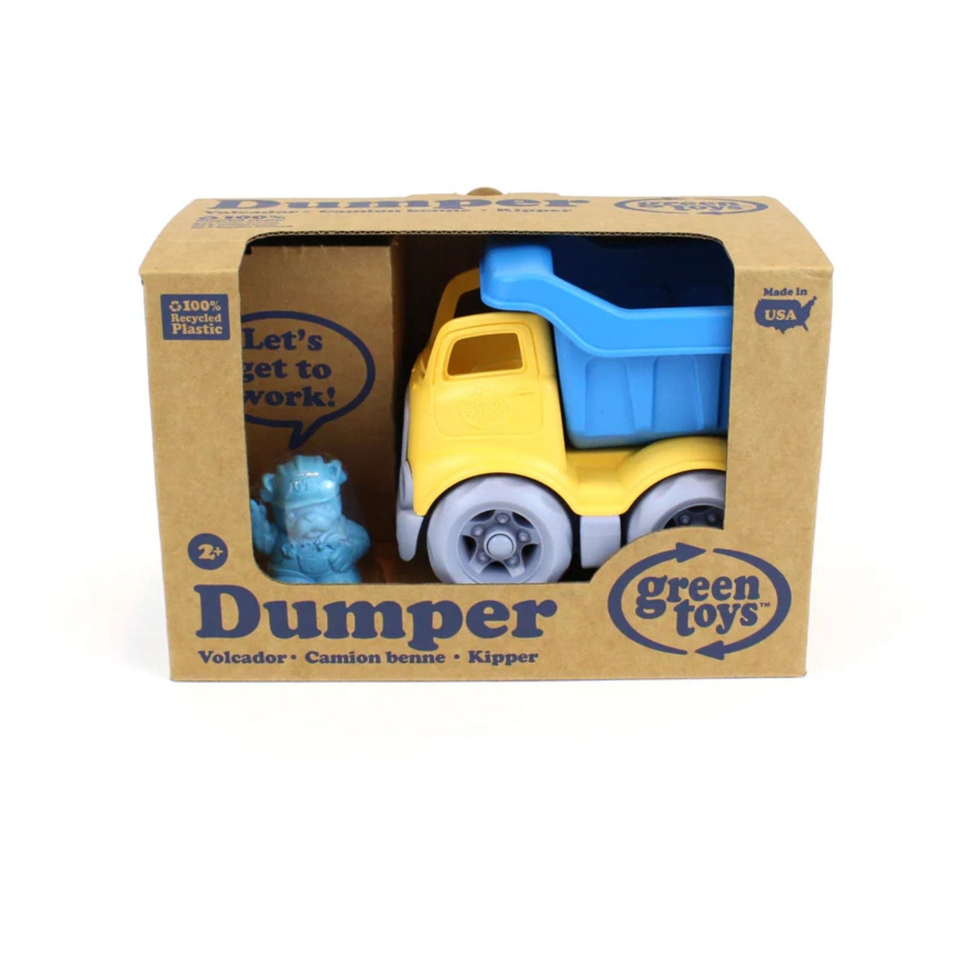 Green Toys Dumper Construction Truck - Blue / Yellow