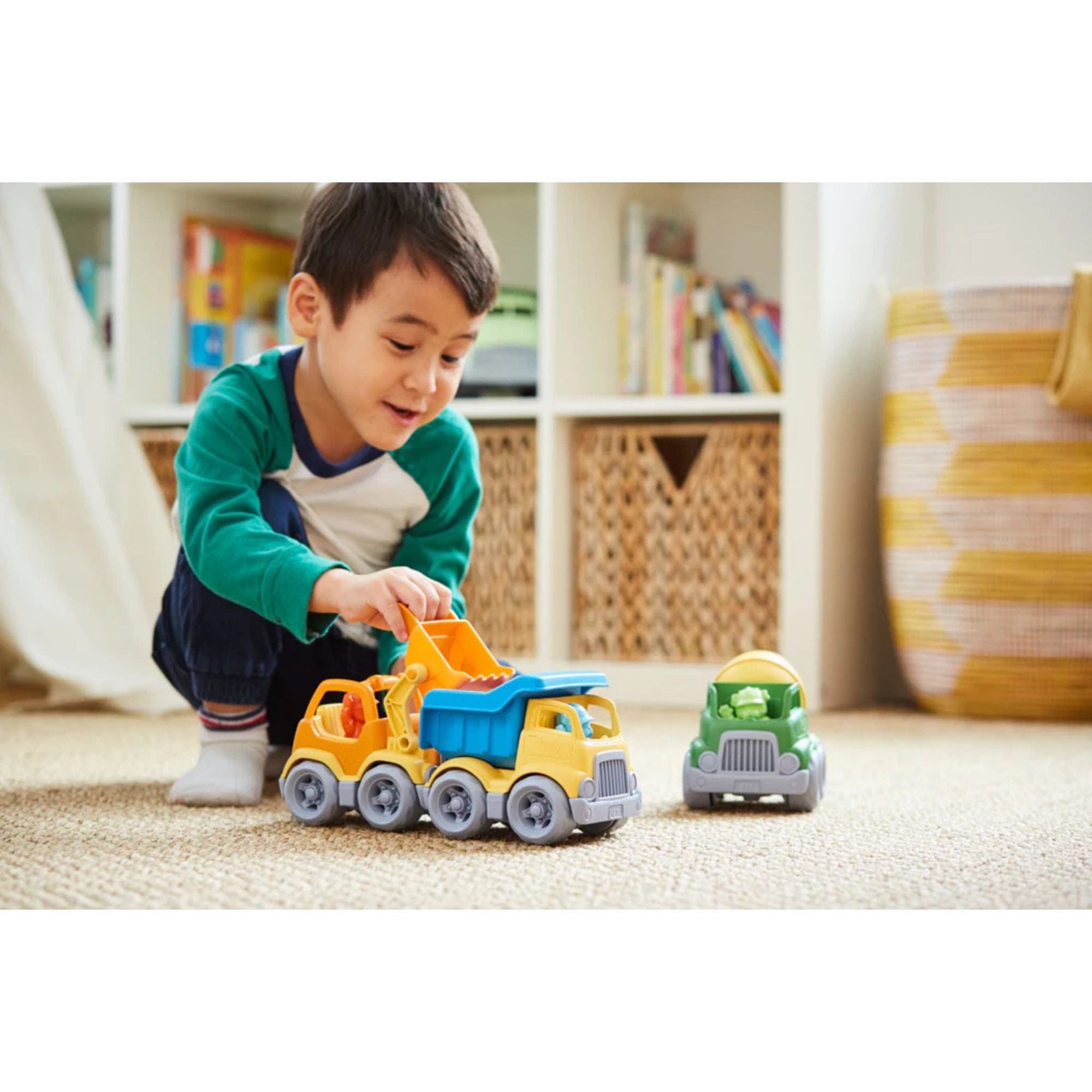 Green Toys Dumper Construction Truck - Blue / Yellow