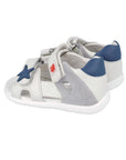 Garvalin Grey Sandals with Navy Star