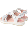 Garvalin Metallic Silver Stripes Sandals