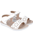 Garvalin White Lattice Sandals