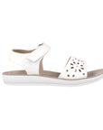Garvalin White Lattice Sandals