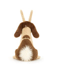 Glenny Goat plush toy from behind