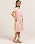 Hayley Dress - Pink Floral Bamboo