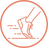 Icon of a running shoe