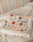 Jersey Blanket home folded over cot