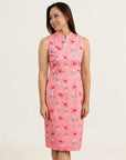 Ladies Mini Peony Cheongsam - Pink Teapots