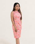 Ladies Mini Peony Cheongsam - Pink Teapots