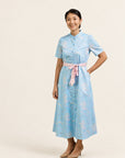 Ladies Sasha Dress - Blue Cranes