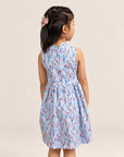 Jersey Luna Cheongsam - Blue Lucky Bamboo