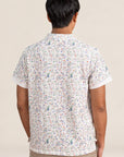 Men's Mandarin-collared Polo Tee - Zodiac Mahjong
