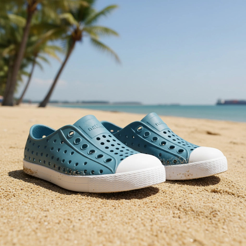 Native Shoes | Jefferson Child Flux Blue / Shell White – The  display picture 1