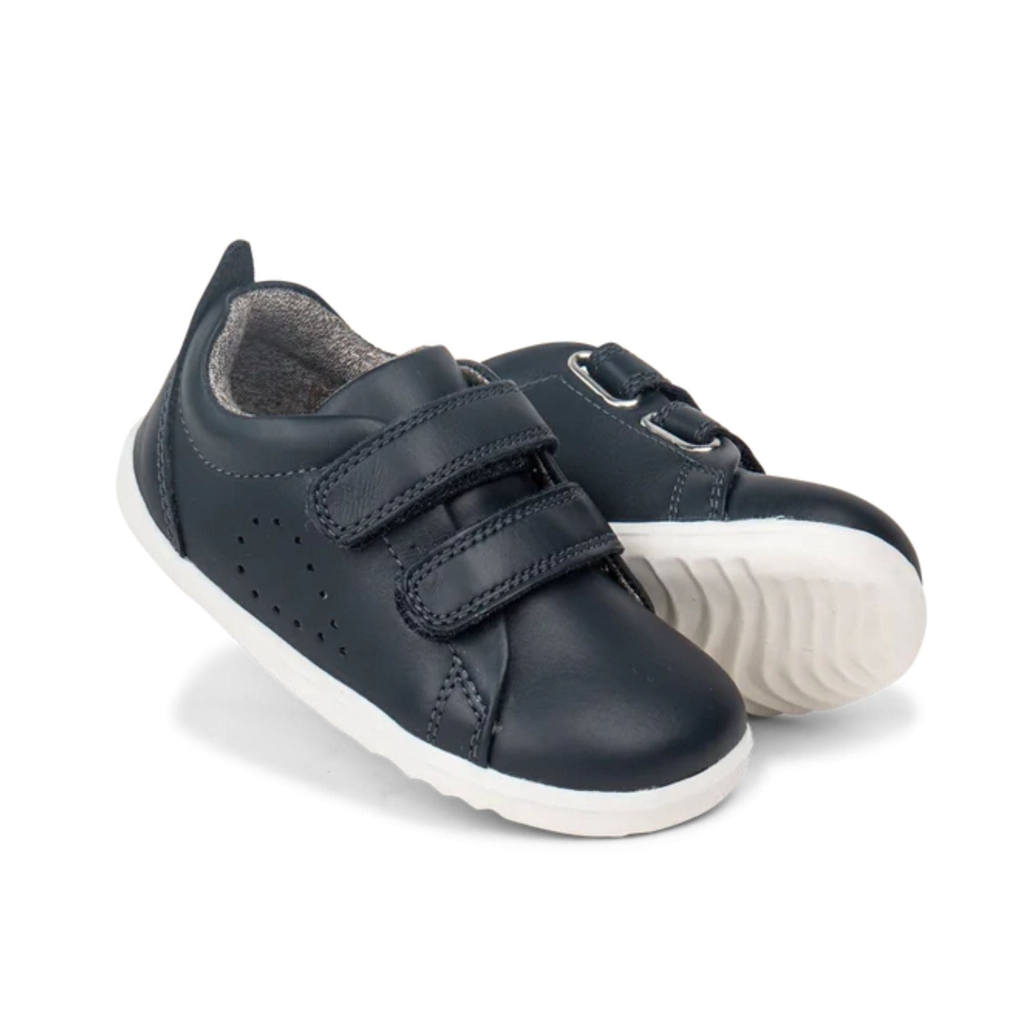 Bobux Navy Grass Court Shoes Step Up