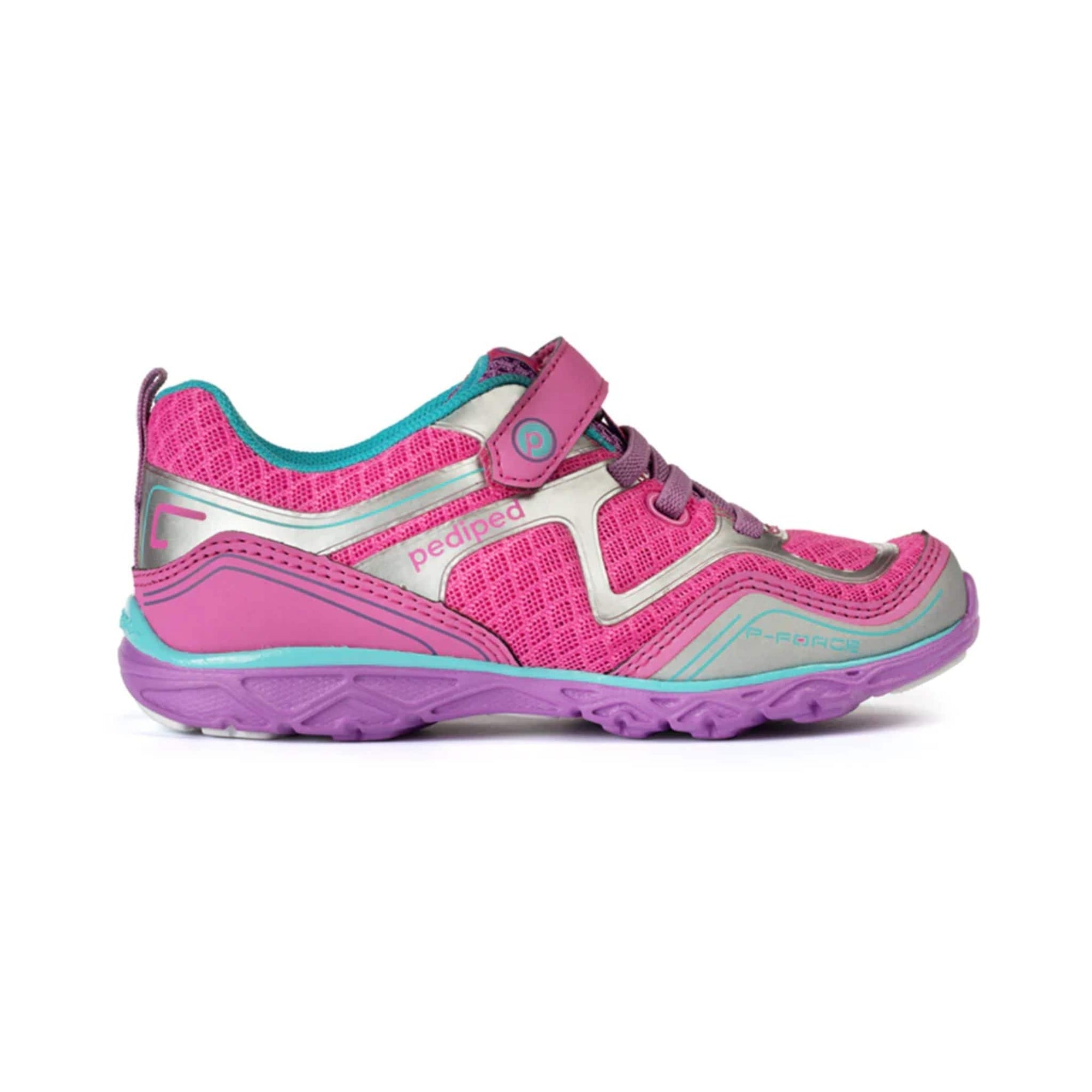 Pediped Flex Force Pink / Silver Athletic Shoes