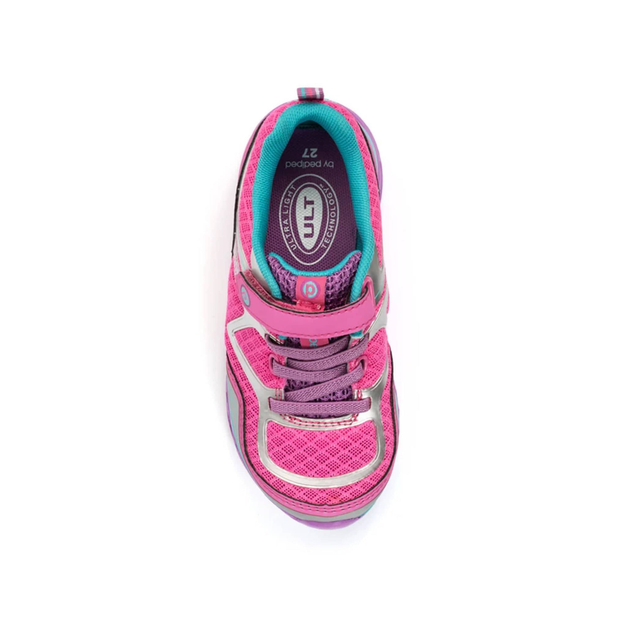 Pediped Flex Force Pink / Silver Athletic Shoes