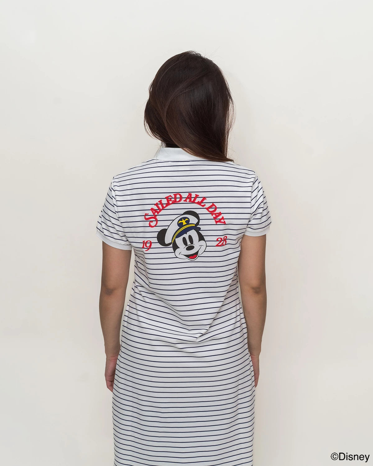 mickey striped long dress Ladies Polo - Sailor Stripes Asoke relaxed feel Monica Bellucci, 61, showcases Size and Width:10 Extra Wide