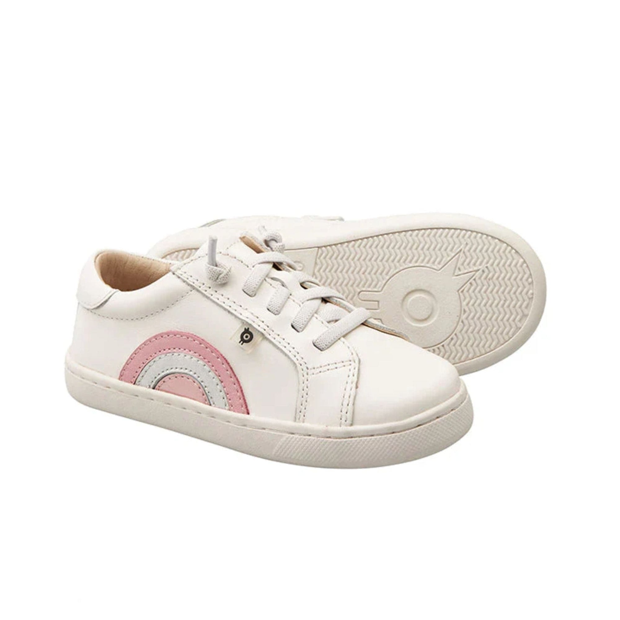 Old Soles Rainbow Jump - Snow / Pearlised Pink / Silver