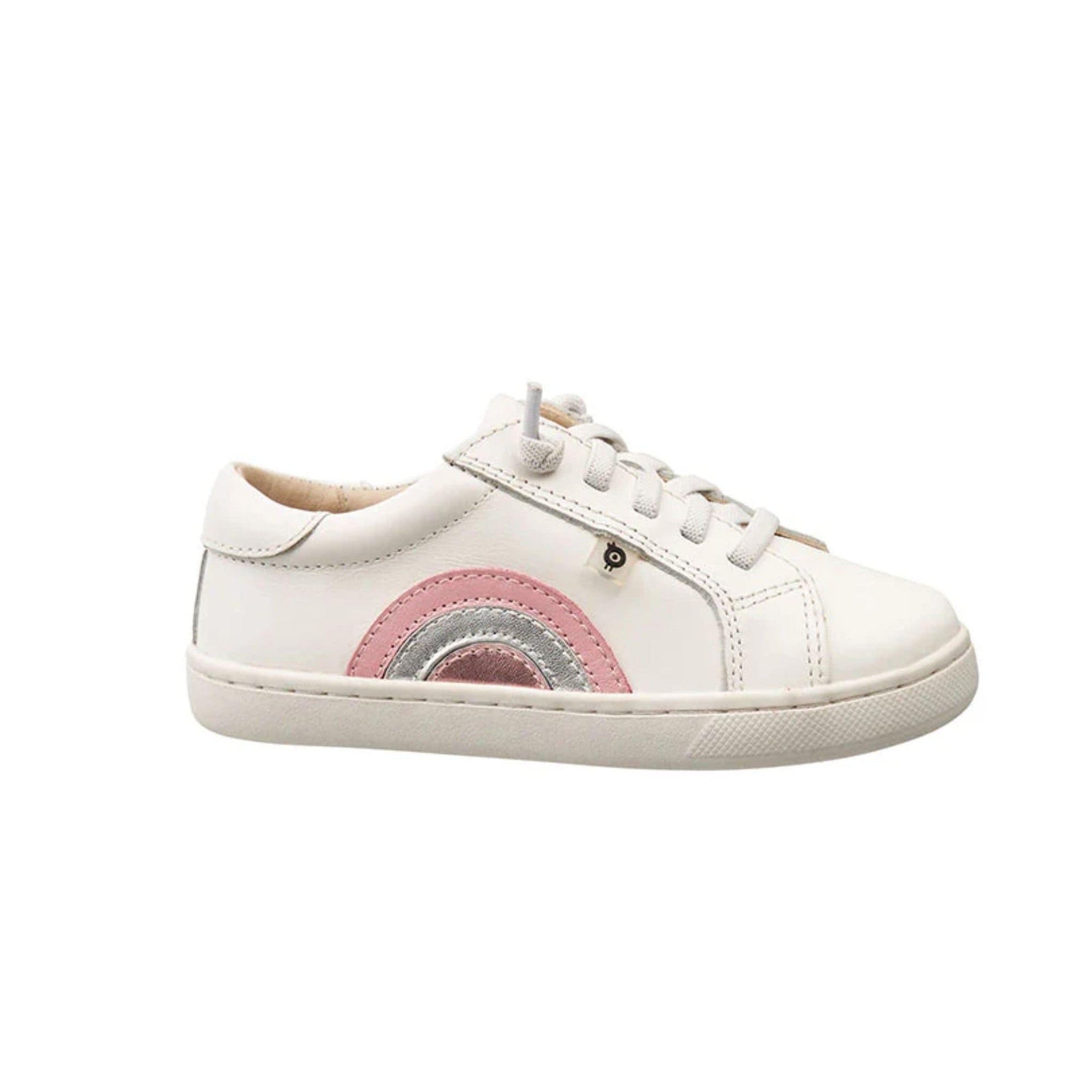 Old Soles Rainbow Jump - Snow / Pearlised Pink / Silver