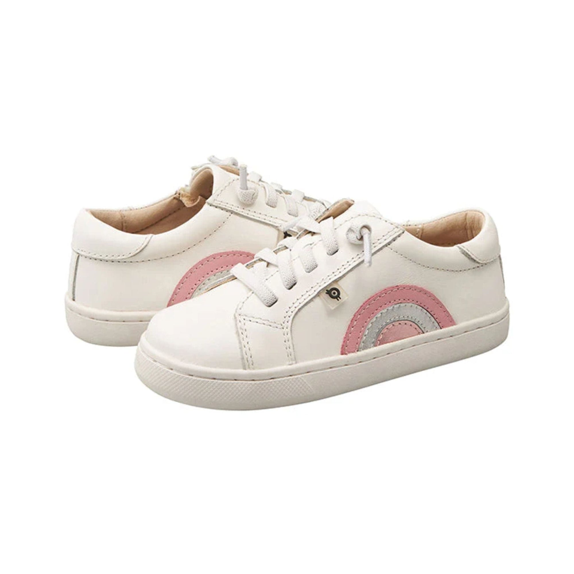 Old Soles Rainbow Jump - Snow / Pearlised Pink / Silver