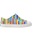 Native Jefferson Sugarlite Shell White / Rainbow Multi Stripes 2