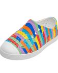 Native Jefferson Sugarlite Shell White / Rainbow Multi Stripes 2