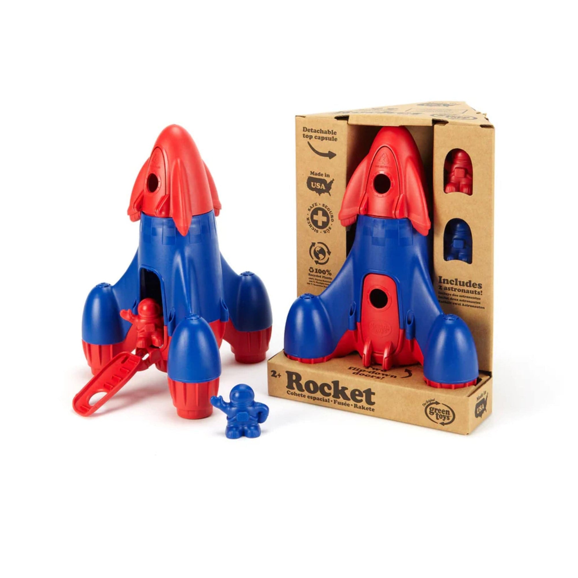 Green Toys Rocket - Red Top