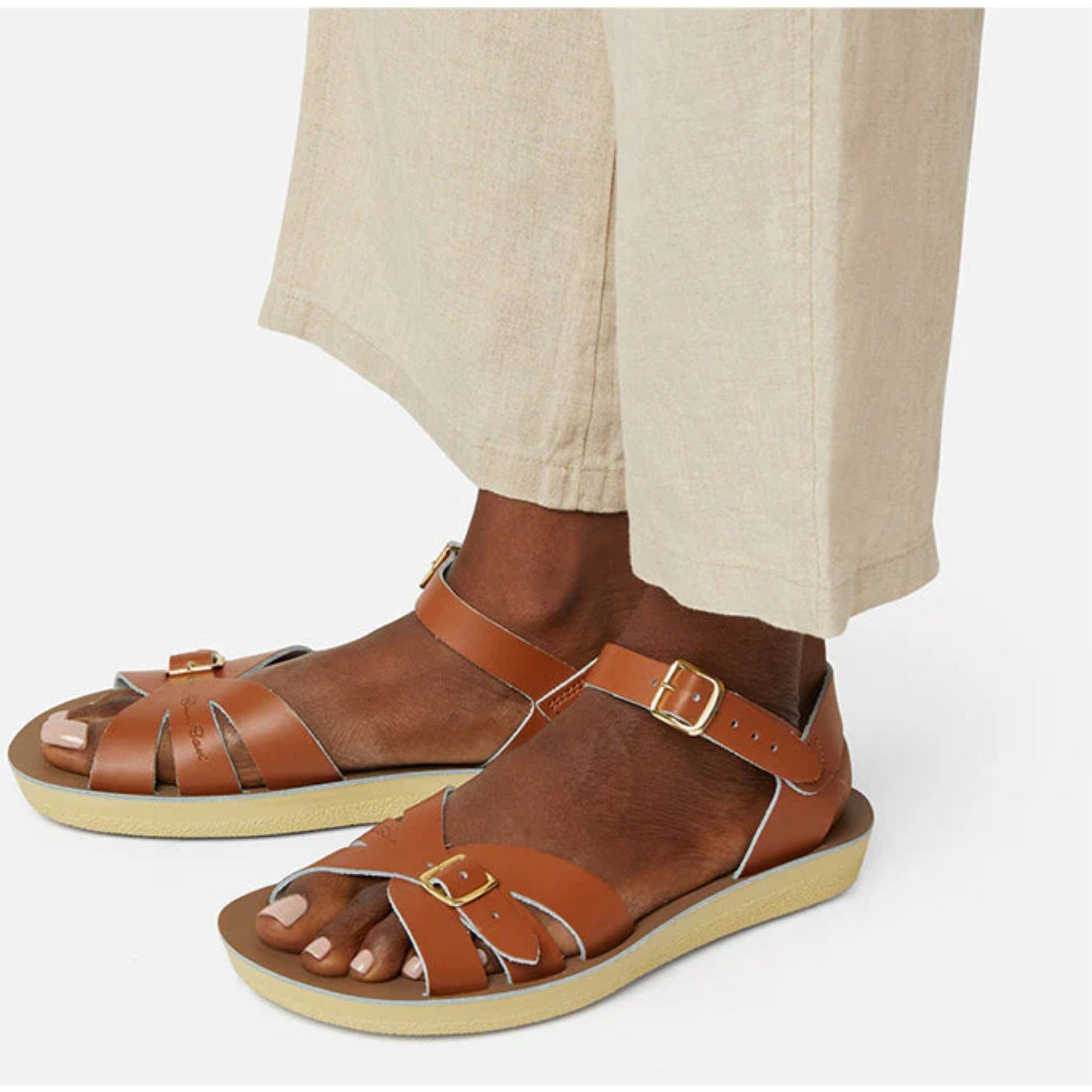 Salt-water Sandals Boardwalk Adult - Tan