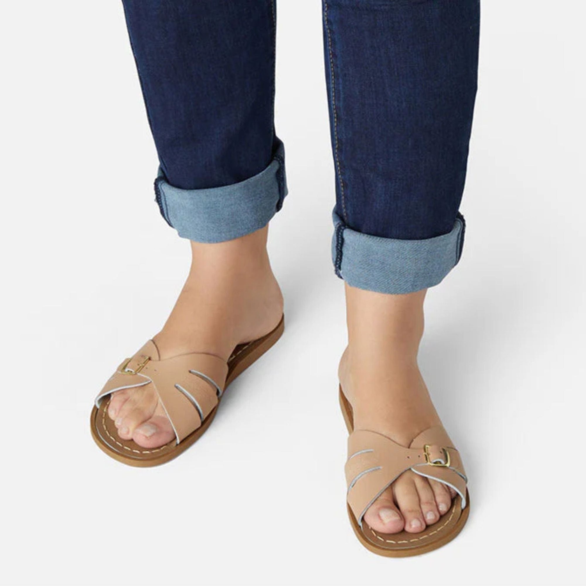 Salt-water Sandals Classic Slide Adult - Latte