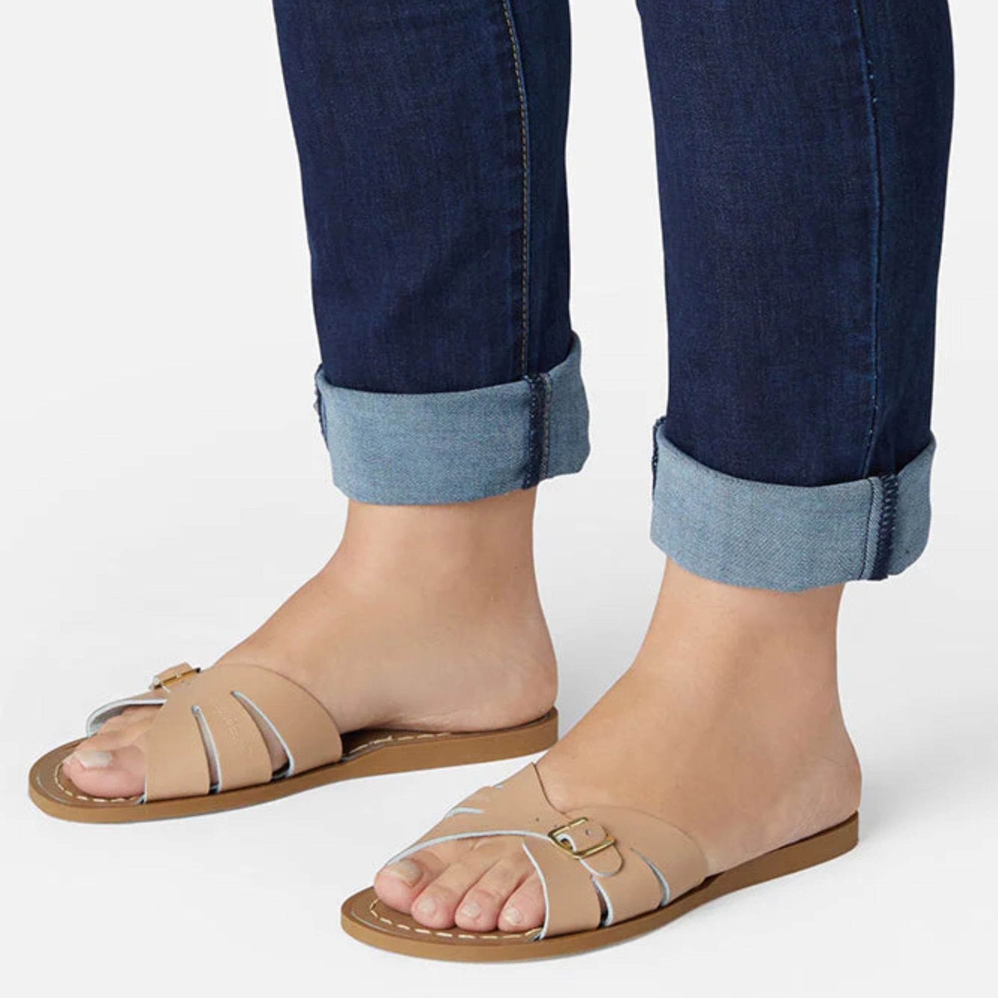 Salt-water Sandals Classic Slide Adult - Latte