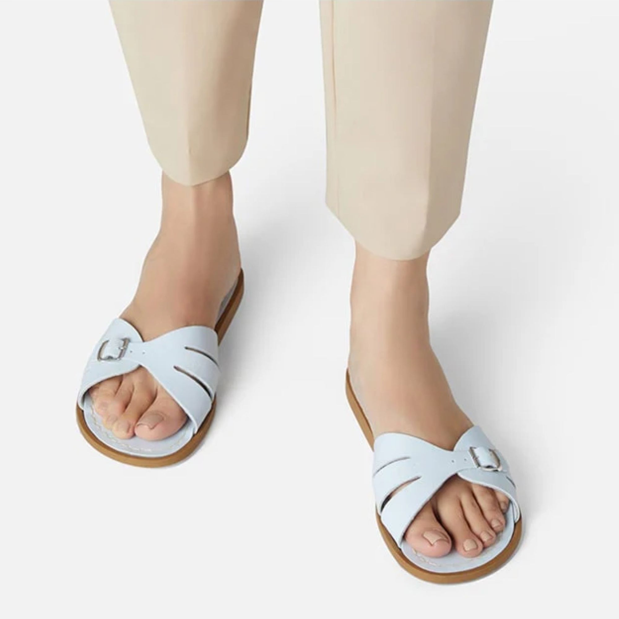 Salt-water Sandals Classic Slide Adult - Light Blue