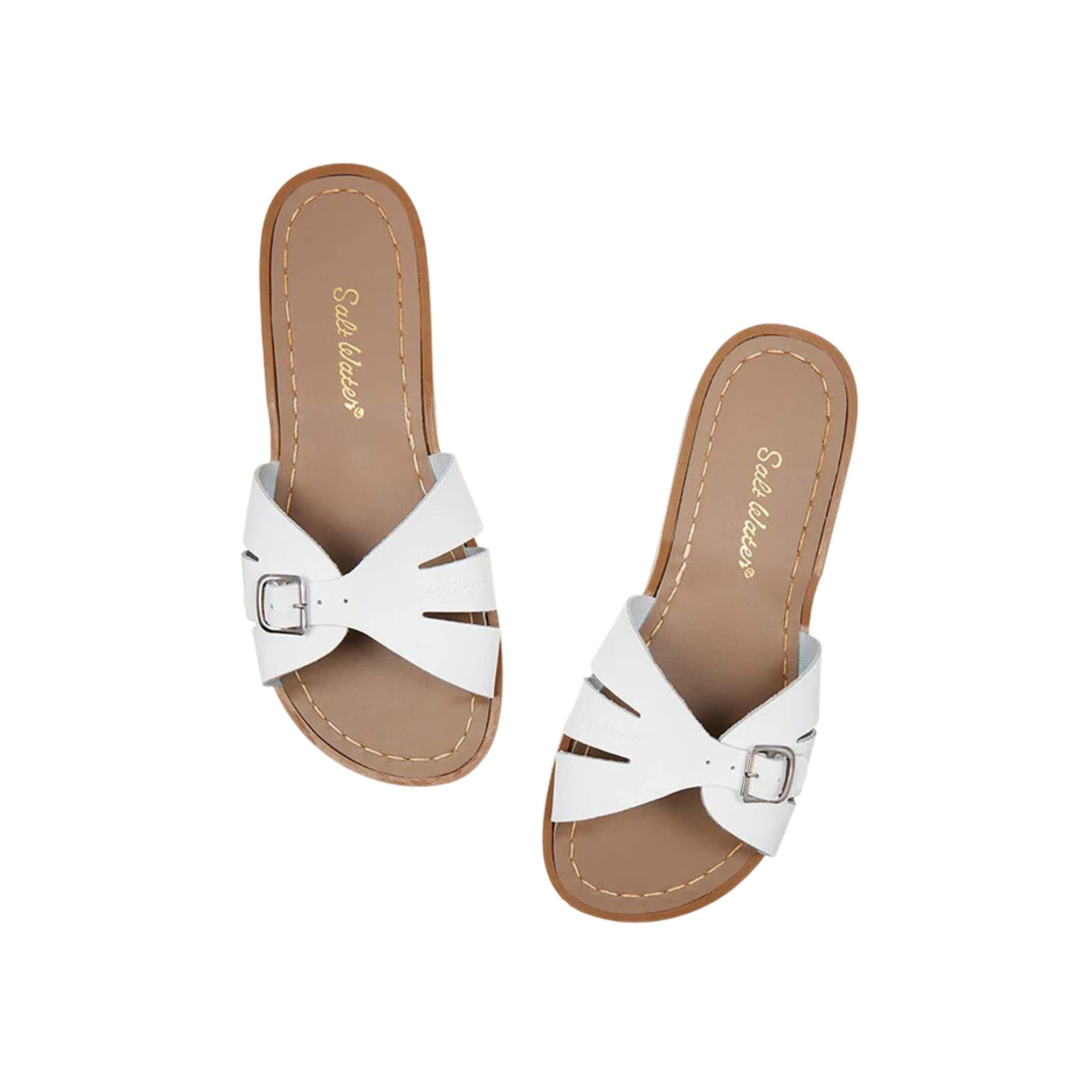 Salt-water Sandals Classic Slide Adult - White