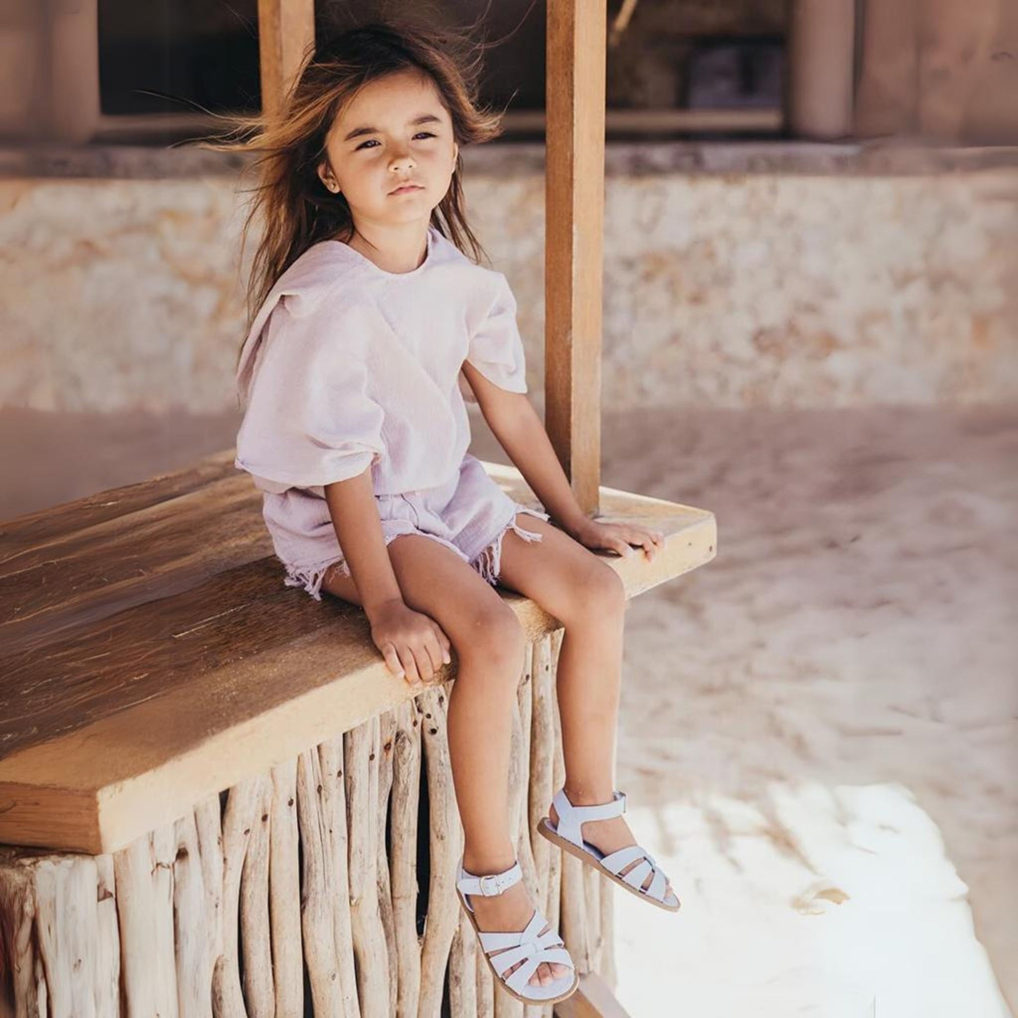 Salt-water Sandals Original Kids Sandals - Light Blue
