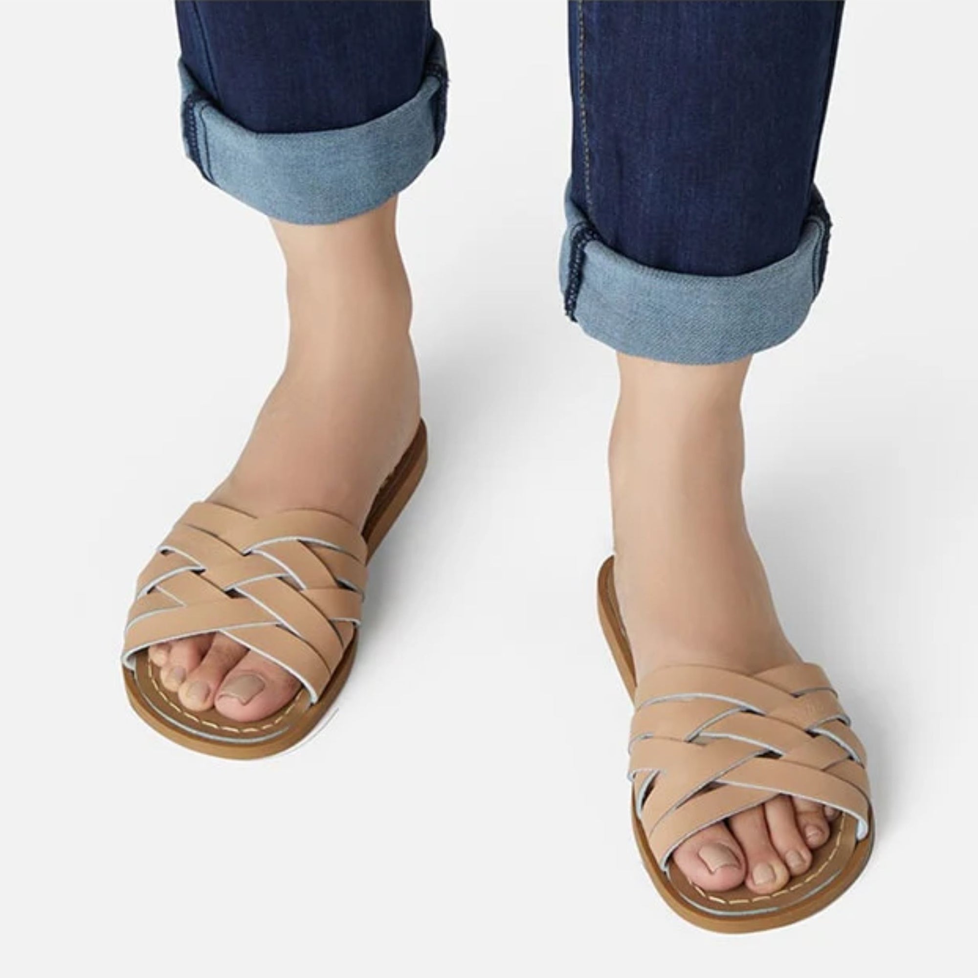 Salt-water Sandals Retro Slide Adult - Latte