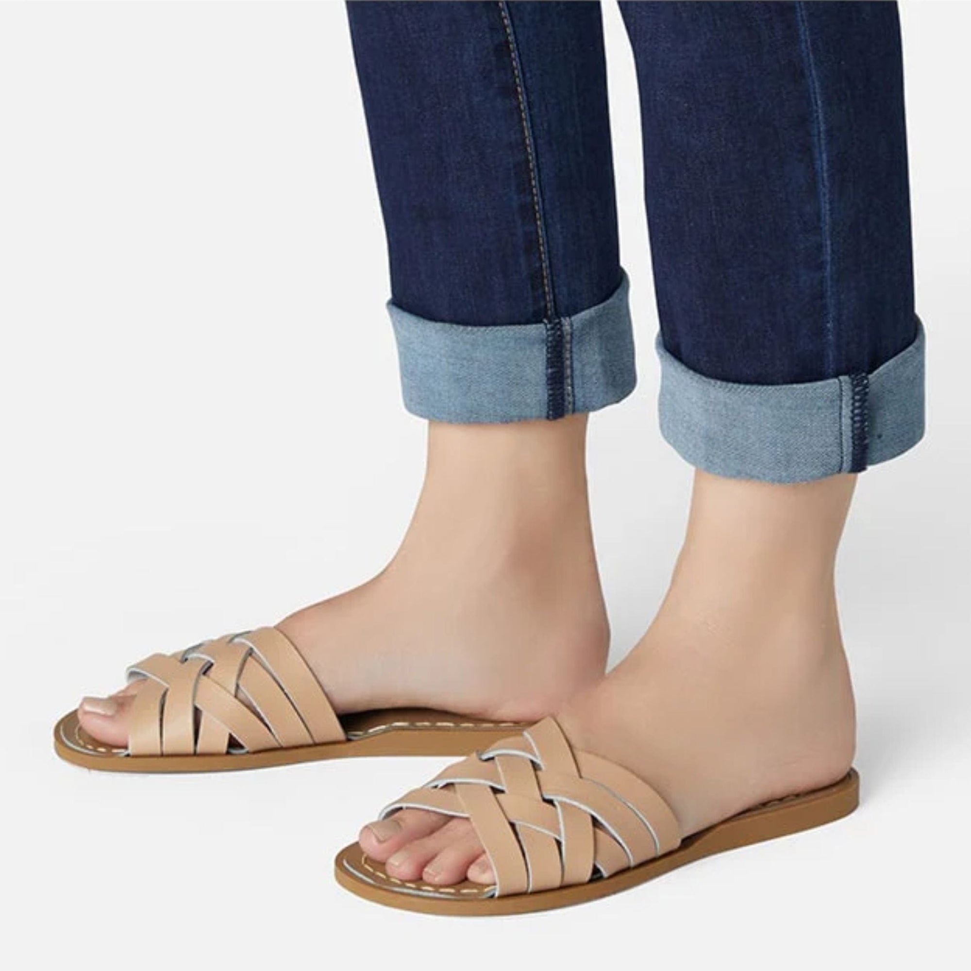Salt-water Sandals Retro Slide Adult - Latte