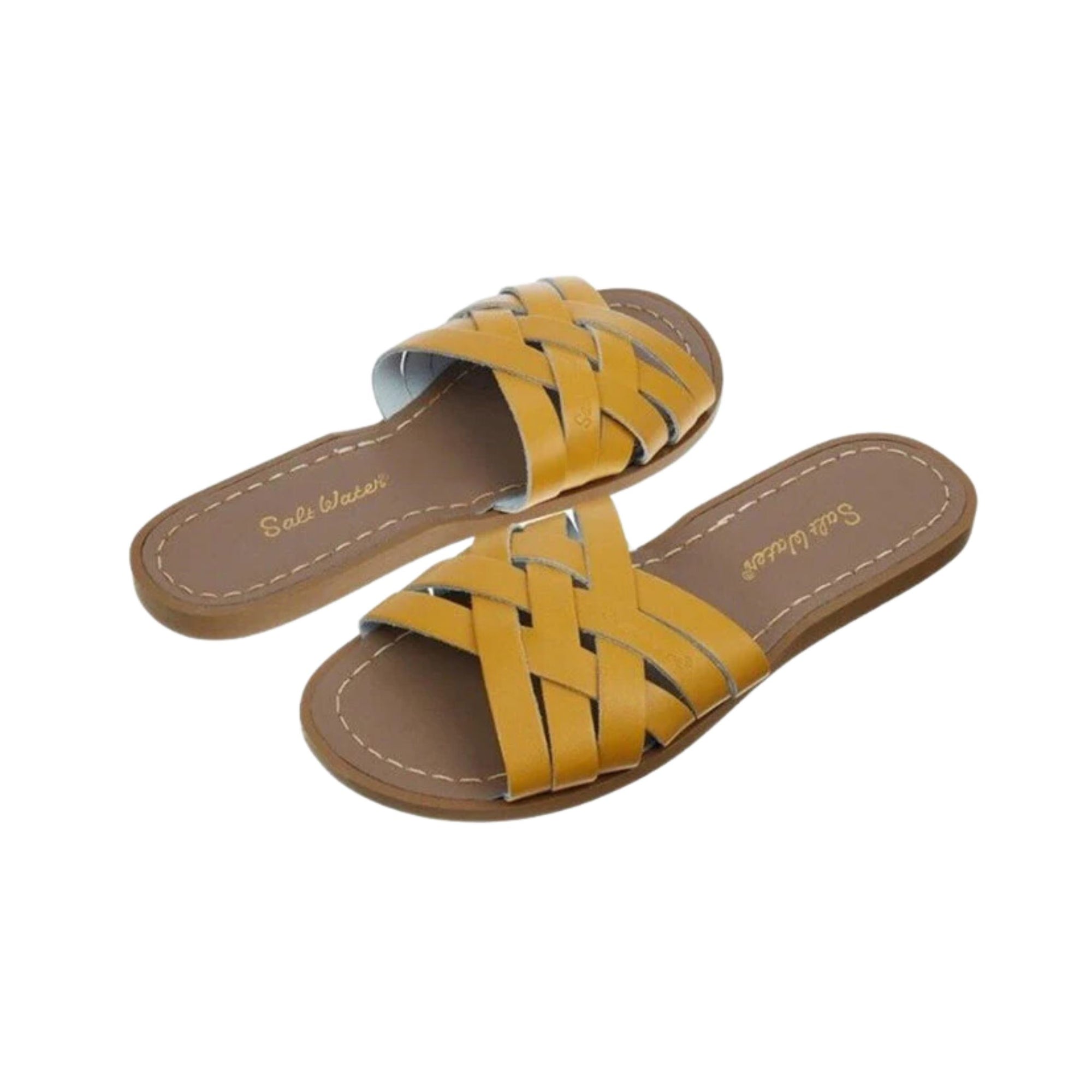 Salt-water Retro Slide Adult - Mustard